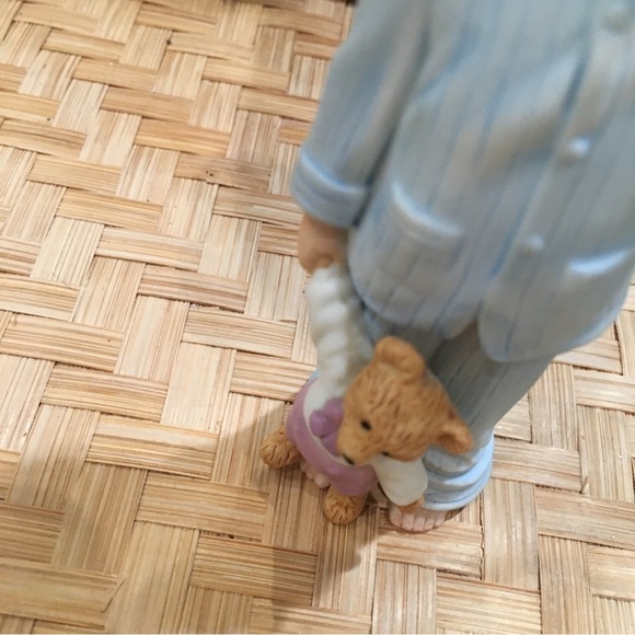 Jan HAGARA sleepy time vintage figurine. Boy with bear in pajamas - Picture 2 of 4